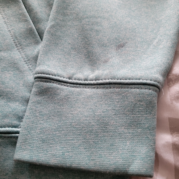 The North Face Light Blue Hoodie with Coral Logo - Picture 4 of 6